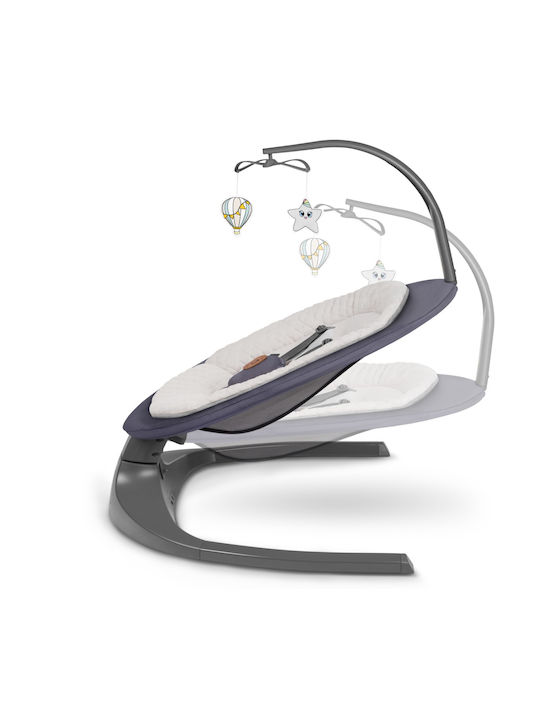 Lionelo Elektrisch Baby Relax Ralf mit Musik Gray für Kind bis 9kg
