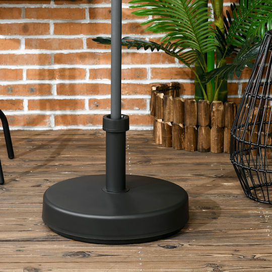 Outsunny Umbrella Stand made of Plastic in Black Color 45x45x33cm