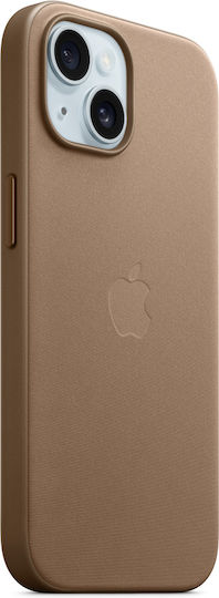 Apple Finewoven Back Cover Υφασμάτινο Καφέ (iPhone 15)