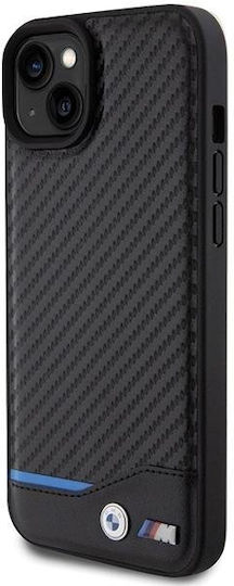 BMW 6.1" Back Cover Leather Black (iPhone 15)
