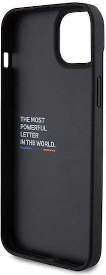 BMW 6.1" Back Cover Leather Black (iPhone 15)