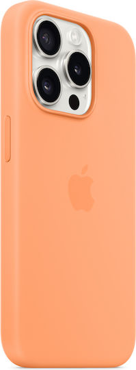 Apple Back Cover Silicone Orange (iPhone 15 Pro)