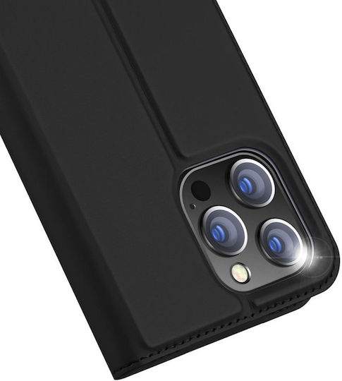 Dux Ducis Skin Pro Buchen Sie Synthetisches Leder Schwarz (iPhone 15 Pro Max)