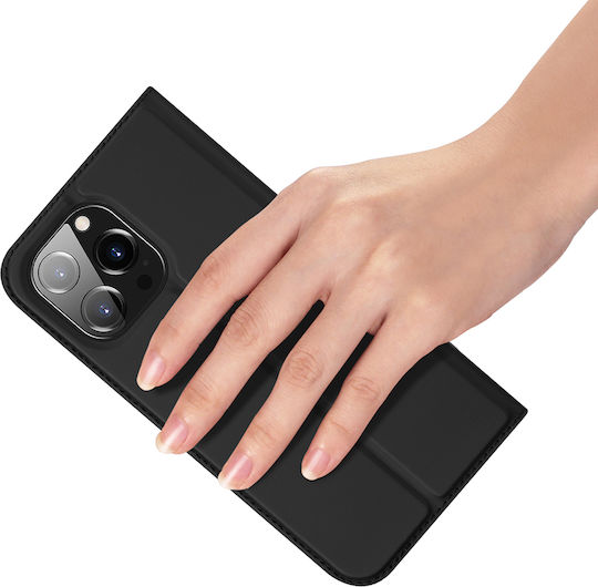 Dux Ducis Skin Pro Buchen Sie Synthetisches Leder Schwarz (iPhone 15 Pro Max)