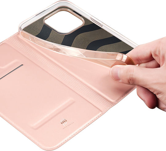 Dux Ducis Skin Pro Buchen Sie Synthetisches Leder Schwarz (iPhone 15 Pro Max)