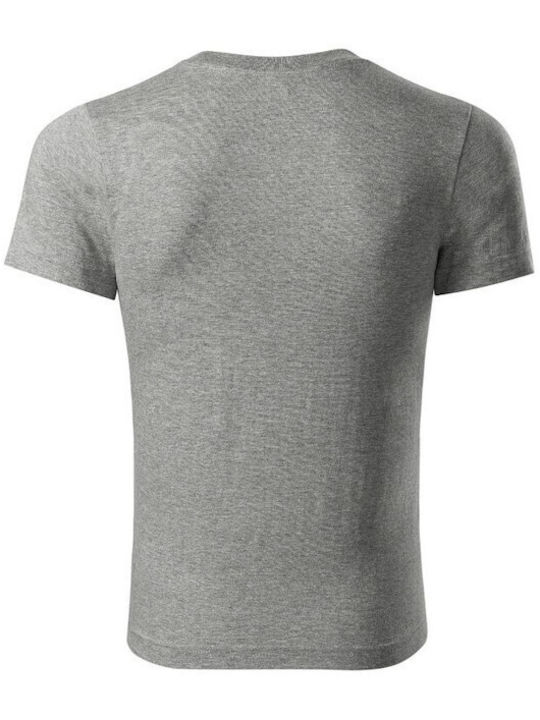 Adler Ανδρικό Διαφημιστικό T-shirt Κοντομάνικο σε Γκρι Χρώμα