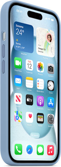 Apple Back Cover Silicone Blue (iPhone 15)