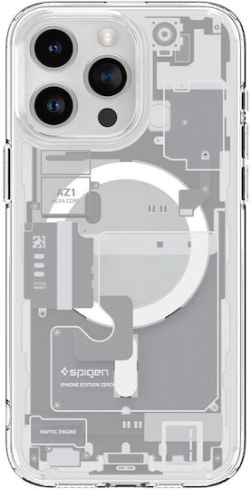 Spigen Ultra Hybrid MagFit Back Cover Πλαστικό 2mm Zero One White (iPhone 15 Pro Max)