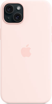 Apple Silicone Case with MagSafe Umschlag Rückseite Silikon Rosa (iPhone 15 Plus)