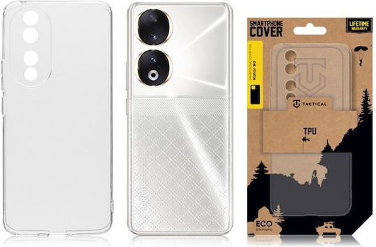 Tactical Cover Umschlag Rückseite Silikon Transparent (Ehre 90)