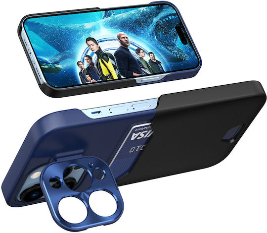 Leather Back Cover Plastic / Synthetic Leather / Leather Blue (Galaxy S23 Ultra)