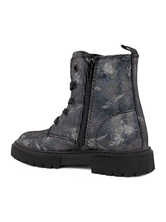 Anatomisch Kinderstiefel mit Reißverschluss Schwarz