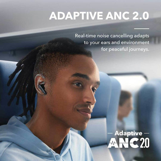 Soundcore by Anker Liberty 4 NC In-ear Bluetooth Handsfree Earphones with Sweat Resistance and Charging Case Black