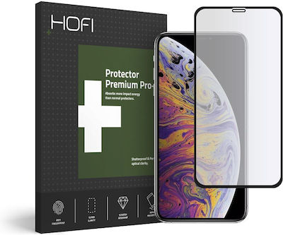 Hofi Glass Pro+ Vollflächig gehärtetes Glas Schwarz (Apple iPhone 15 Pro Max)