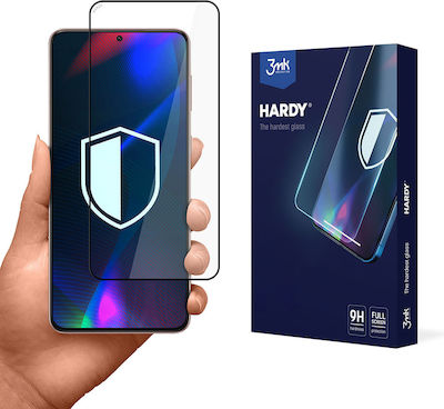 3MK Hardy Full Face Tempered Glass Μαύρο (Galaxy S21 FE 5G)