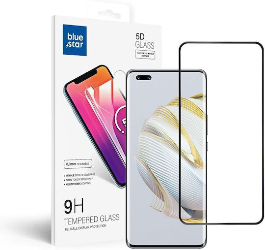 Blue Star 5D Full Glue Full Face Tempered Glass Μαύρο (Huawei Nova 10)