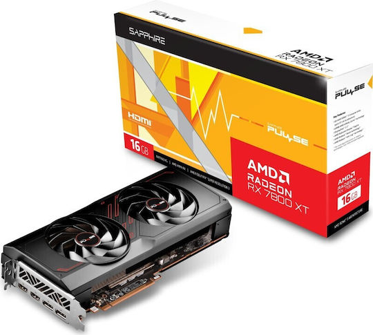 Sapphire Radeon RX 7800 XT 16GB GDDR6 Pulse Gaming Κάρτα Γραφικών