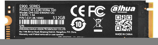 Dahua E900 SSD 512GB τύπου M.2 με σύνδεση PCI Express 3.0 και Ψύκτρα DHI-SSD-E900N512G