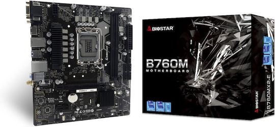 Biostar B760MX2-E D4 rev. 6.0 Motherboard Micro ATX με Intel 1700 Socket B760MX2-ED4