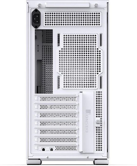 Jonsbo D41 Mesh Bildschirm Gaming Midi-Turm Computergehäuse mit Seitenfenster Weiß