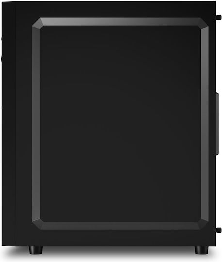 Sharkoon RGB Wave Gaming Midi Tower Computer Case with Side Window Black