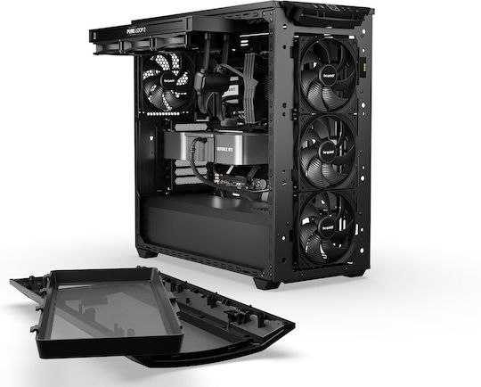 Be Quiet Shadow Base 800 DX Gaming Midi Tower Κουτί Υπολογιστή με Πλαϊνό Παράθυρο και RGB Φωτισμό Μαύρο