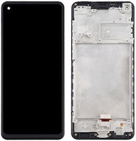 Ecran Incell cu Mecanism de Atingere pentru Galaxy A21s (Negru)