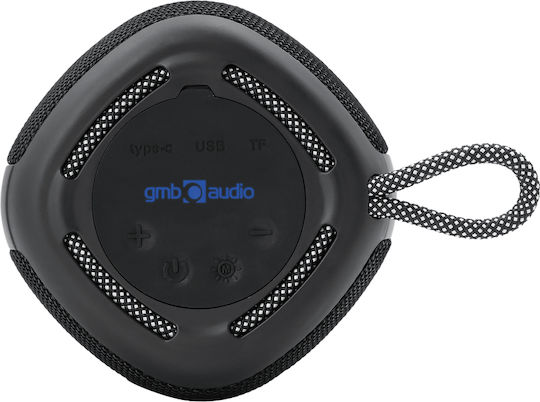 Gembird Ηχείο Bluetooth 5W με Ραδιόφωνο Μαύρο SPK-BT-LED-03-BK