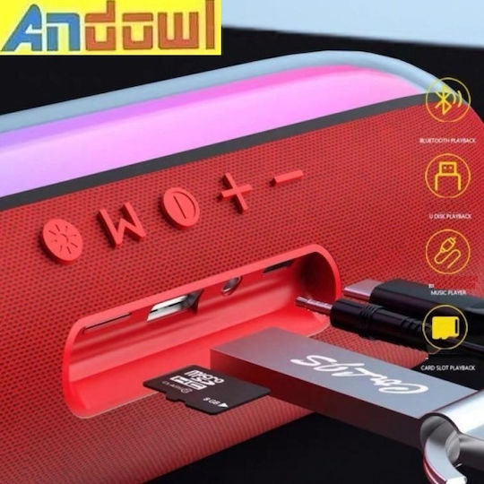 Q-YX535 Ηχείο Bluetooth με Ραδιόφωνο και Διάρκεια Μπαταρίας έως 8 ώρες Πορτοκαλί