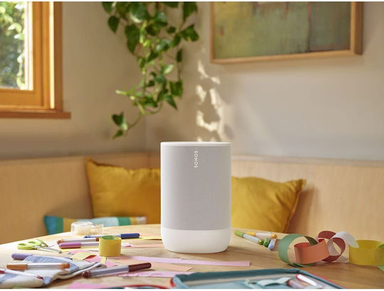 Sonos Move 2 Ηχείο Bluetooth με Διάρκεια Μπαταρίας έως 24 ώρες Λευκό