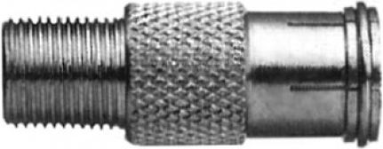 Engel Μετατροπέας F-Connector male σε F-Connector female Ασημί 1τμχ VR7544