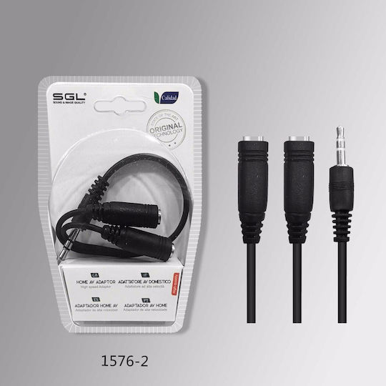SGL Converter 3.5mm male to 3.5mm 2x female 1pcs 194494