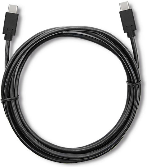 Qoltec USB 3.1 Cable USB-C male - USB-C Μαύρο 2.5m 52352
