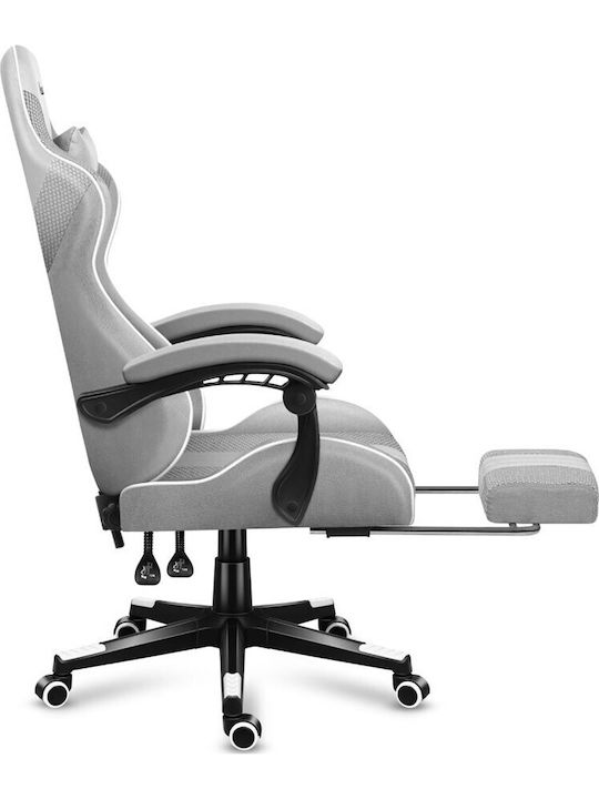 Huzaro Force 4.7 Fabric Gaming Chair with Footrest White Mesh