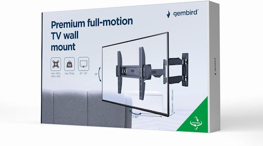 Gembird WM-55ST-02 Βάση Τηλεόρασης Τοίχου με Βραχίονα έως 55" και 30kg