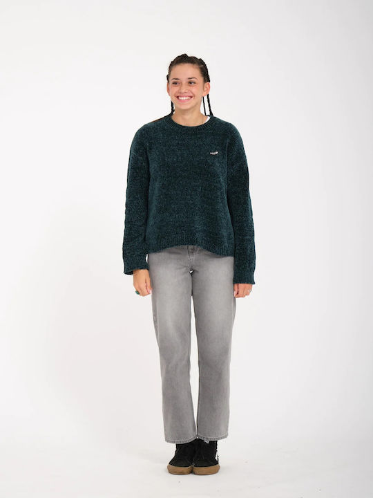 Volcom Women's Long Sleeve Sweater Green