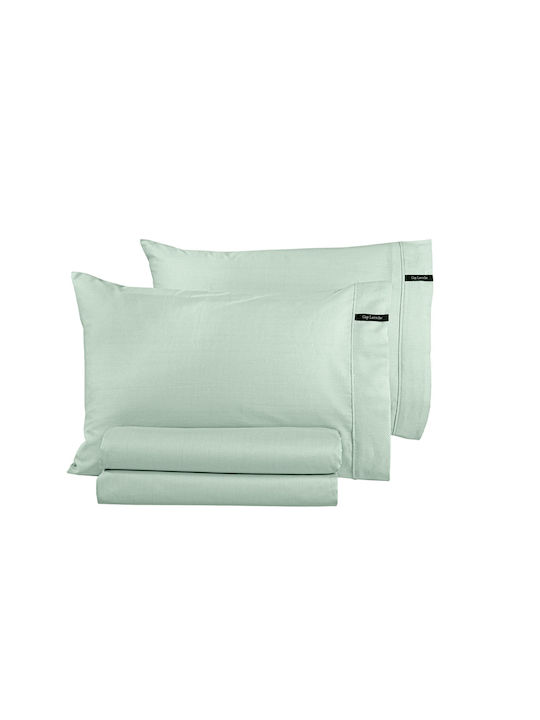 Guy Laroche Duvet Cover Cotton Satin Queen 255x245 Minimal Mint
