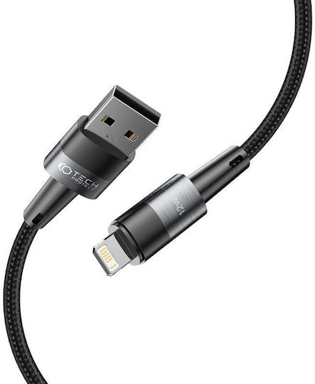 Tech-Protect Ultraboost Braided USB-A to Lightning Cable Γκρι 0.25m
