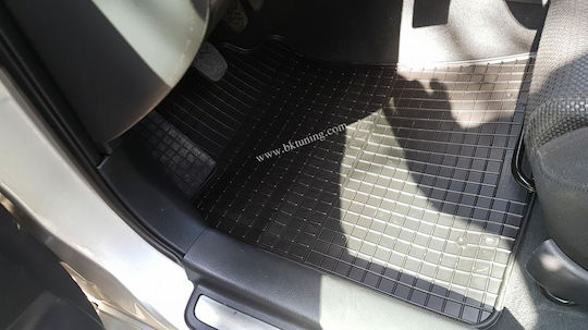 Petex Satz Vorder- und Hintermatten 4Stück aus Gummi für Toyota Avensis 2003-2008 Schwarz