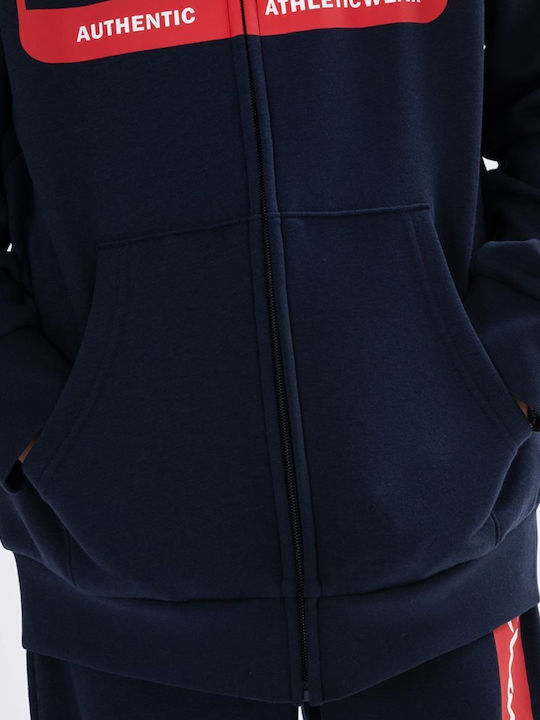 Kids Sweatshirt Cardigan with Hood Navy Blue