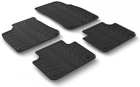 Lampa Set of Front and Rear Mats 4pcs for Volkswagen Touareg 2018 Black