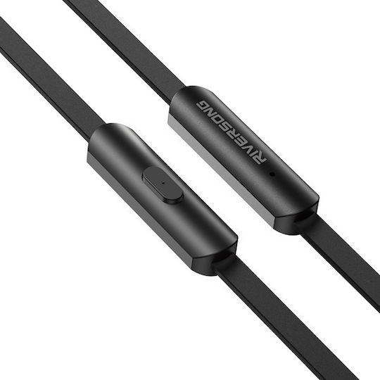 Riversong T1 In-ear Handsfree με Βύσμα 3.5mm Μαύρο