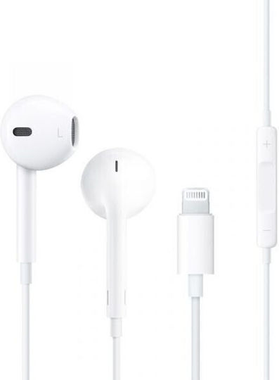 Wiwu EB302 Earbuds Handsfree με Βύσμα Lightning Λευκό