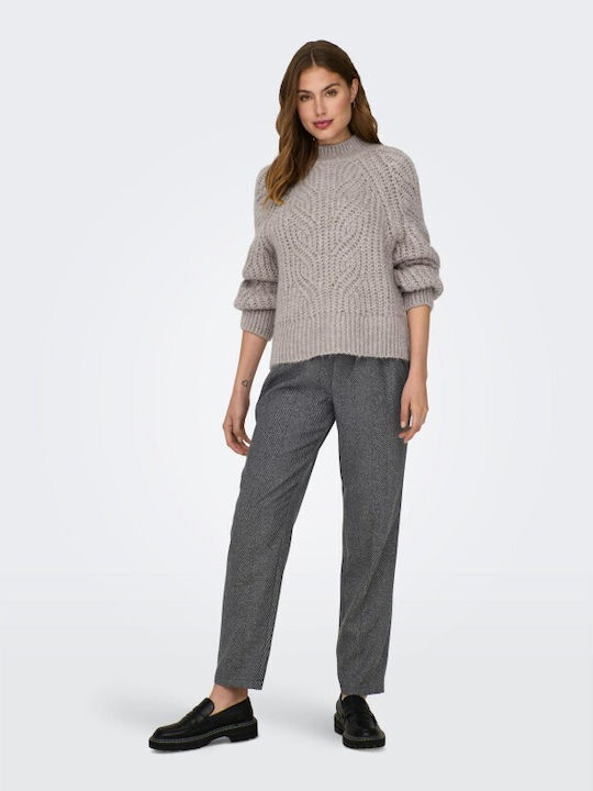 Only Damen Langarm Pullover Gray