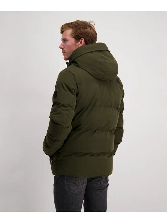 Cars Jeans Men's Winter Puffer Jacket Khaki