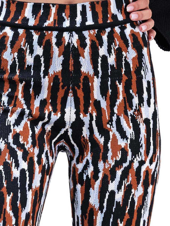 Damen Stoff Hose Braun