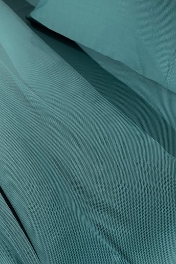 Guy Laroche Duvet Cover Cotton Satin Queen 225x245 Minimal Petrol