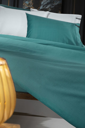 Guy Laroche Cearșaf King Size cu Elastic 180x200+35cm. Minimal Benzină