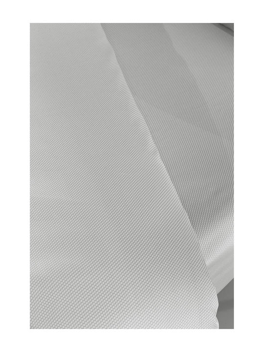 Guy Laroche Cearșaf King Size cu Elastic 180x200+35cm. Minimal Argint