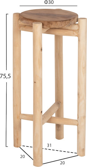 HomeMarkt HM7935 Plant Tower Wooden 1pcs 30x30x75cm.